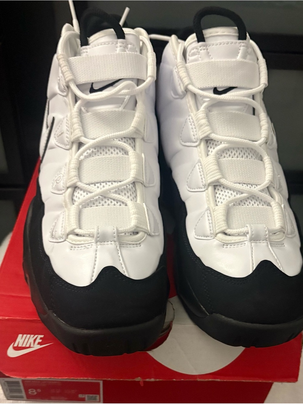 Nike Men’s White and Black High-Top Sneakers